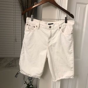 Ralph Lauren white denim shorts